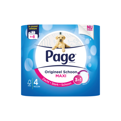 Page Toiletpapier Origineel Schoon Maxi 4 Rollen